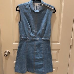 Veronica beard denim shift dress, EUC 4
